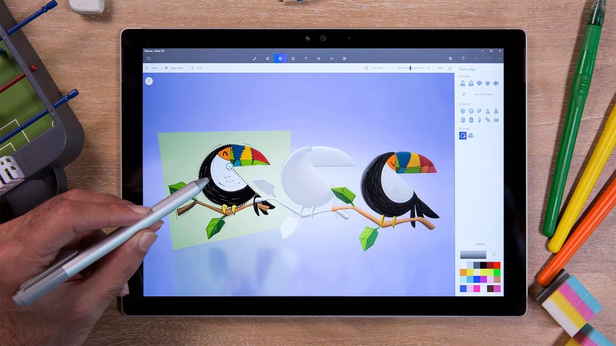 Paint 3D esiteltiin vuonna 2016.