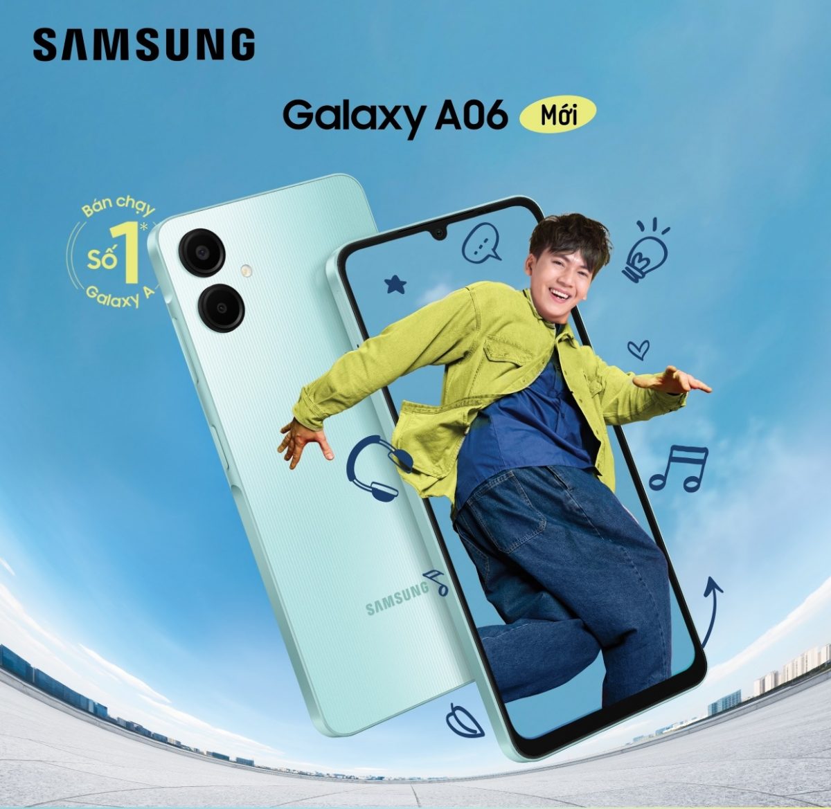 Samsung on jo julkistanut 4G-älypuhelimen Galaxy A06:n.