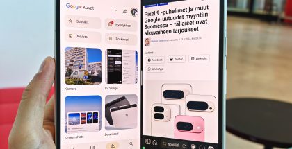 Google Pixel 9 Pro Foldissa on peräti 8-tuumainen päänäyttö.