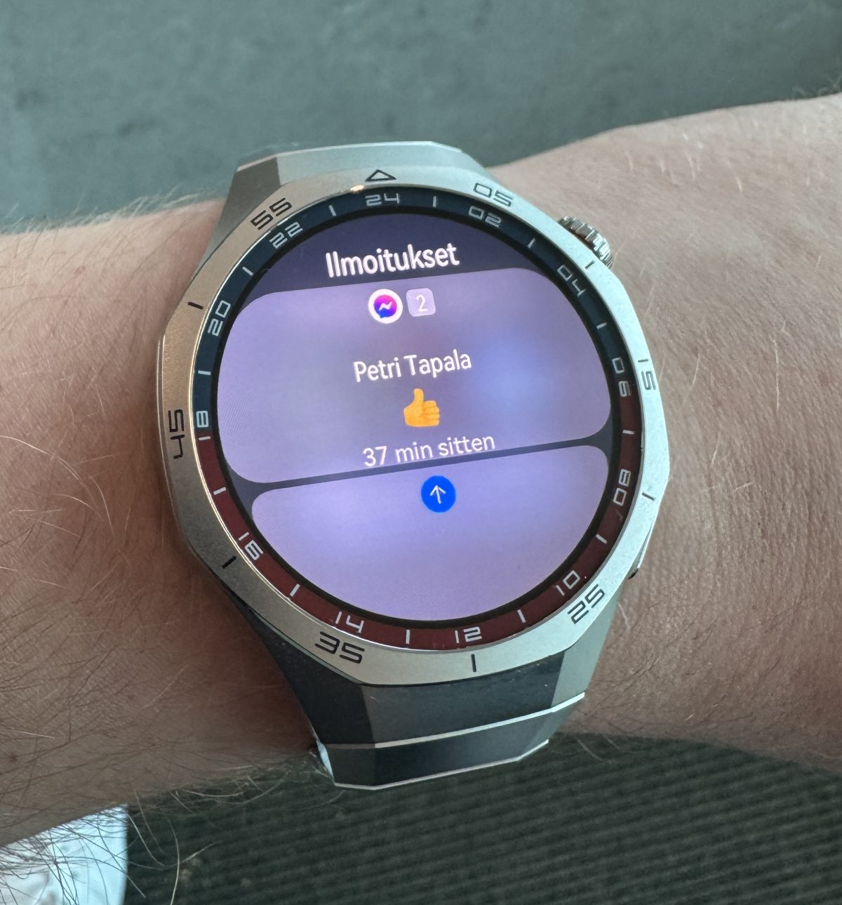 Ilmoitukset Huawei Watch GT 5 Prossa.