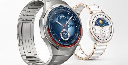 Huawei Watch GT 5 Pro (46 mm titaani ja 42 mm valkoinen keraami).