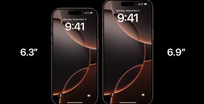 iPhone 16 Prossa ja iPhone 16 Pro Maxissa on 6,3 ja 6,9 tuuman näytöt.