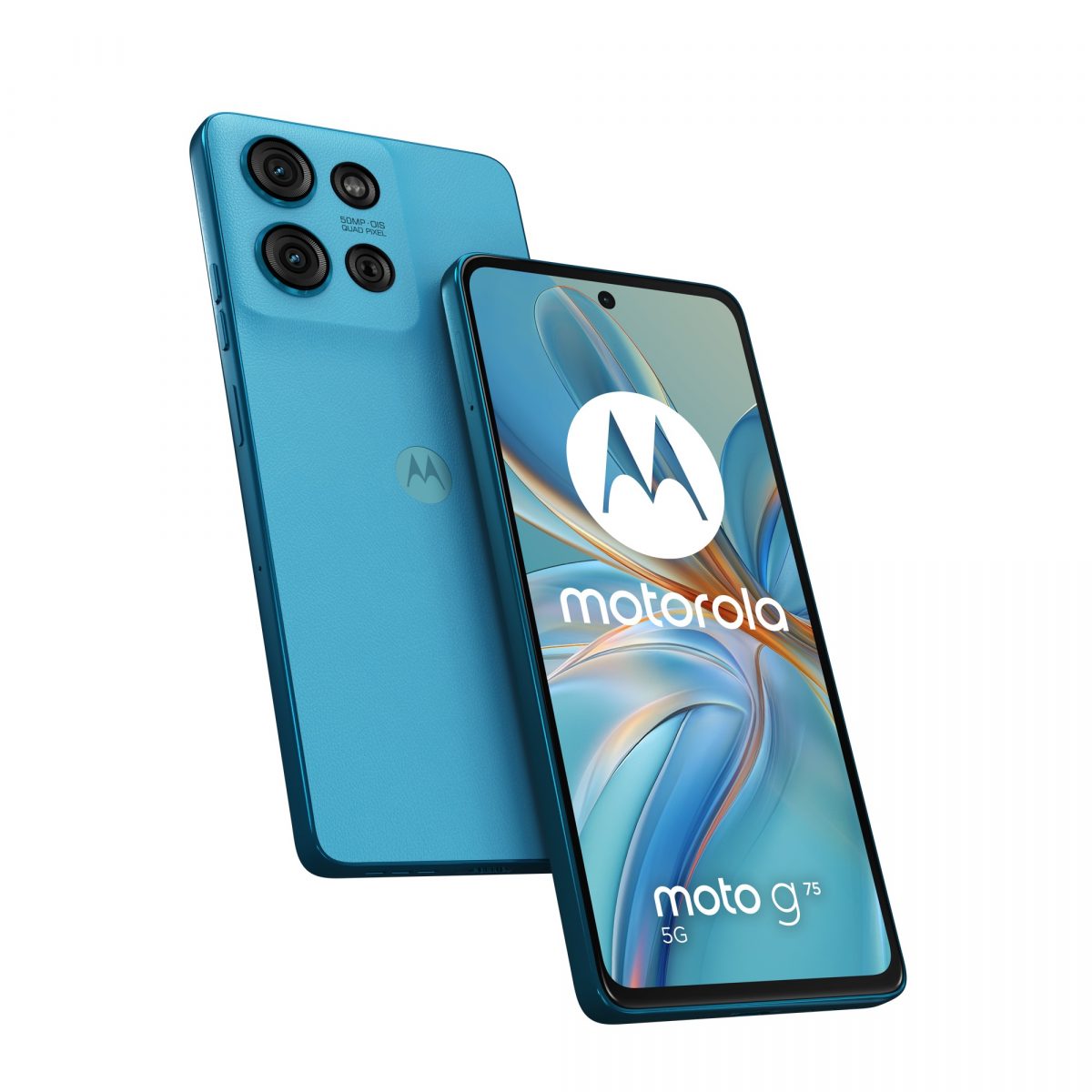 Moto G75 5G, Relucent Blue.