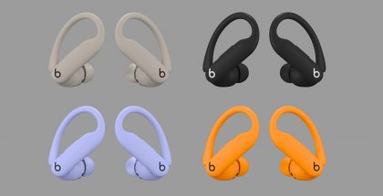 Powerbeats Pro 2 -kuulokkeet eri väreissä iOS 18 RC -ohjelmistosta paljastuneissa, MacRumors-sivuston jakamissa kuvissa.