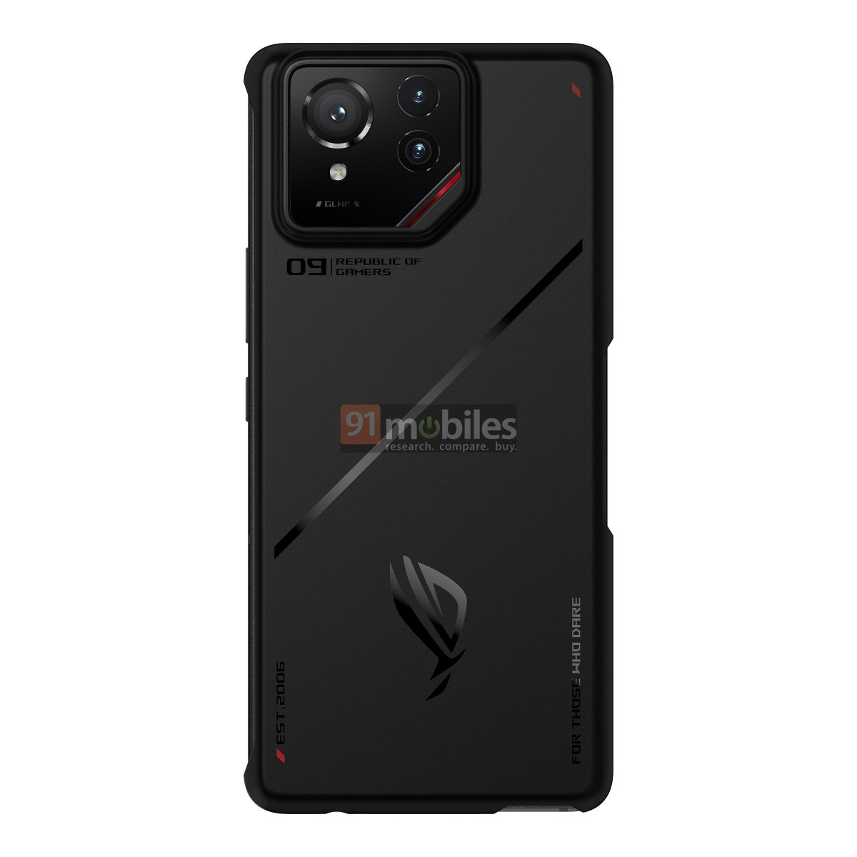 Asus ROG Phone 9 Pro suojakuoren kera. Kuva: 91mobiles.