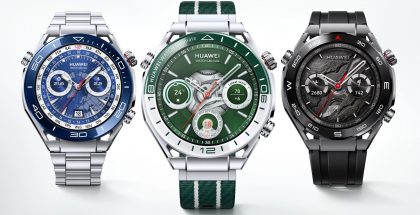 Kuvassa alkuperäinen Huawei Watch Ultimate eri värivaihtoehtoina.