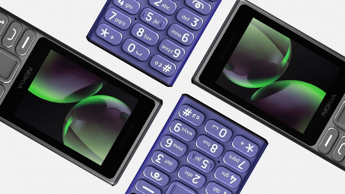 Nokia 110 4G (2024):ssä on suurikokoiset näppäimet ja 2,0 tuuman näyttö.