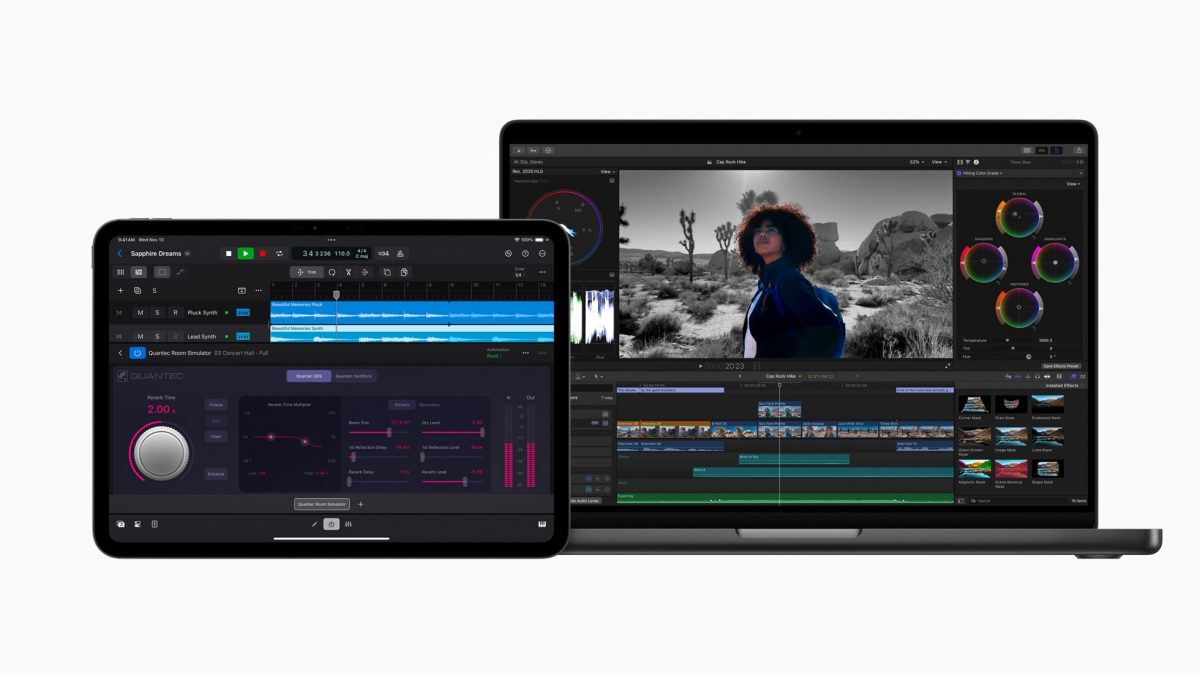 Final Cut Pro 11 para Mac y Final Cut Pro 2.1 para iPad.