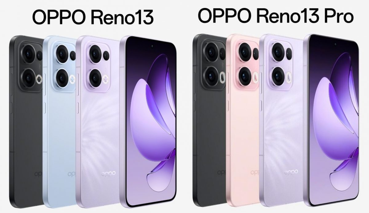 Oppo Reno13 ja Reno13 Pro.