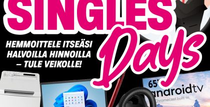 Veikon Koneella on 17. marraskuuta asti käynnissä Singles Days -kampanja.