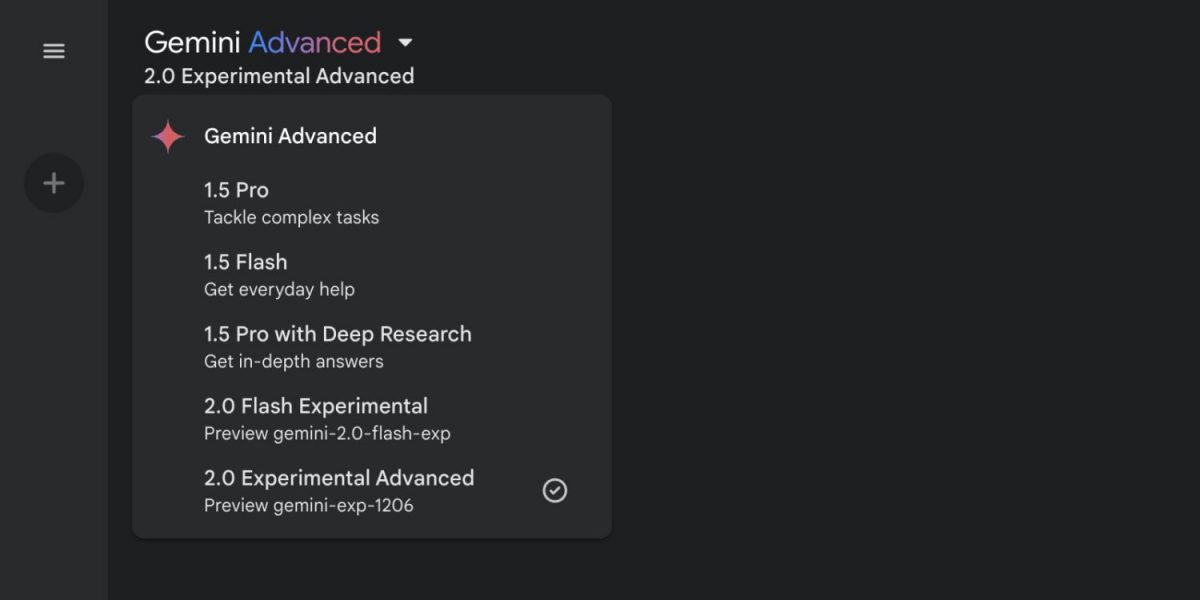 Gemini Advanced -tilaajat pääsevät nyt kokeilemaan Gemini 2.0 Experimental Advanced -tekoälymallia.