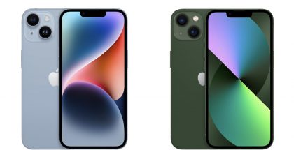 iPhone 14 ja iPhone 13.