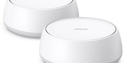 Kuvassa TP-Link Deco BE25 Wi-Fi 7 -mesh-reitittimiä.