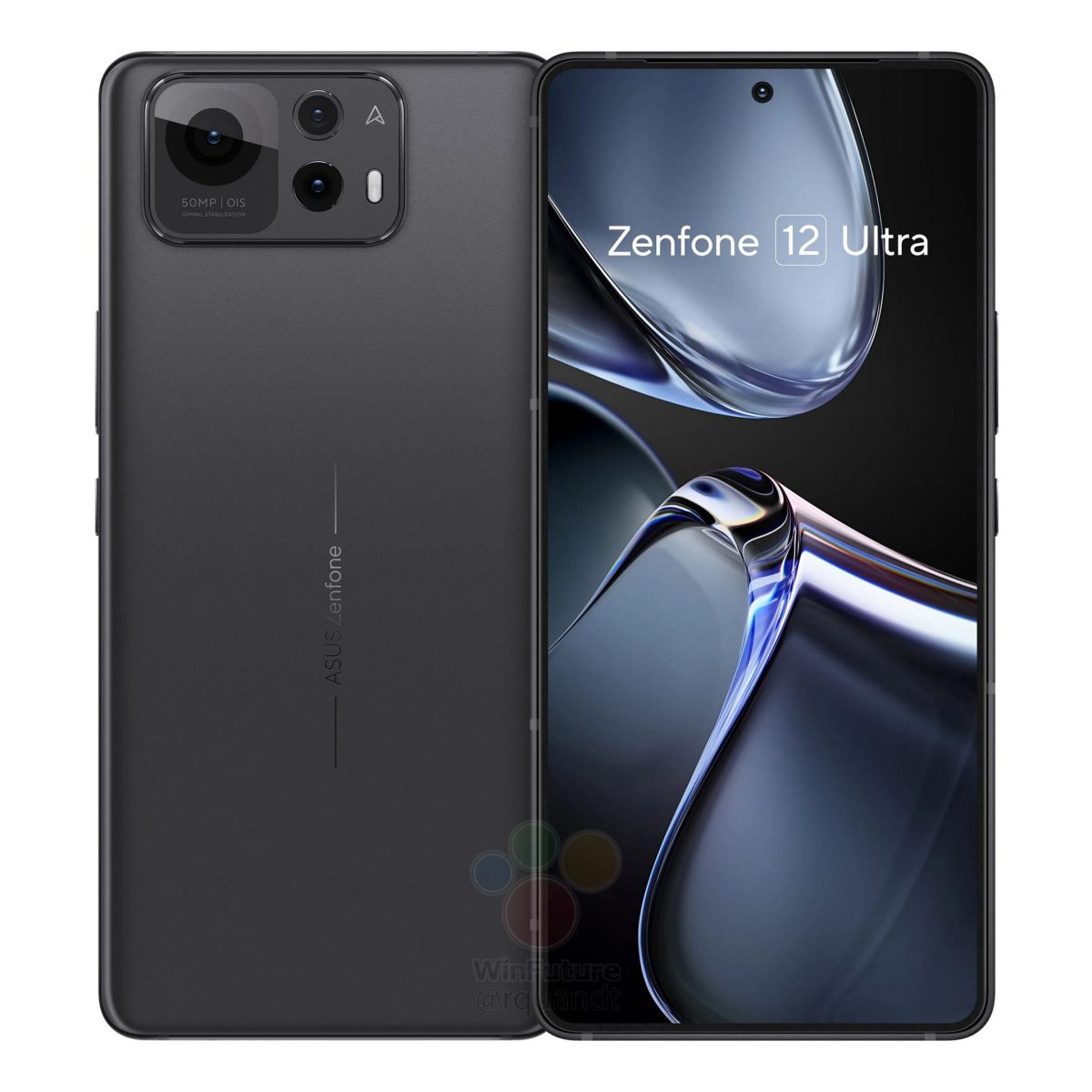 Asus Zenfone 12 Ultra mustana. Kuva: WinFuture.de.