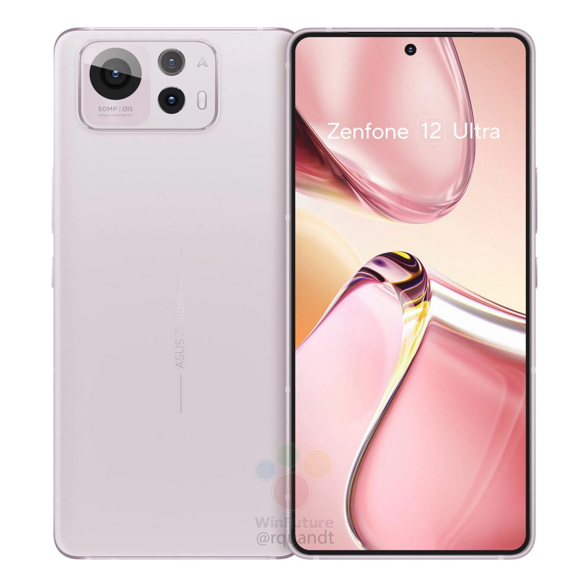 Asus Zenfone 12 Ultra pinkkinä. Kuva: WinFuture.de.