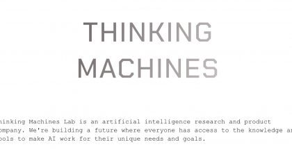 Thinking Machines Lab on Mira Muratin perustama uusi tekoäly-yritys.