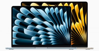 MacBook Air (M4) on saatavilla 13,6 tai 15,3 tuuman näytöllä.