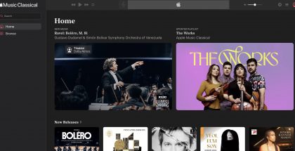 Apple Music Classical -verkkopalvelu.
