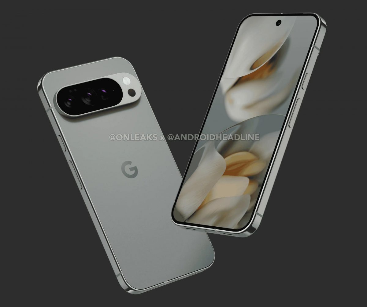 Google Pixel 10 Pro XL:n mallinnos. Kuva: OnLeaks / Android Headlines.