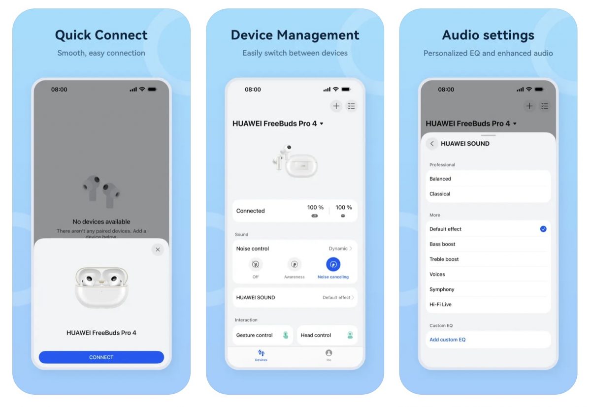 Huawei Audio Connect -sovellus.