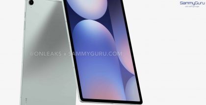 Samsung Galaxy Tab S10 FE+:n mallinnos. Kuva: OnLeaks / SammyGuru.