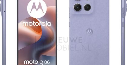Motorola Moto G86 5G eri kuvakulmista. Kuva: Nieuwe Mobiel.