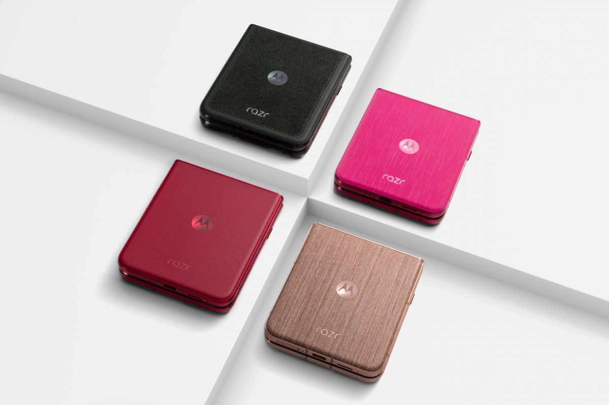 Motorola Razr 60 Ultra eri väreissä.