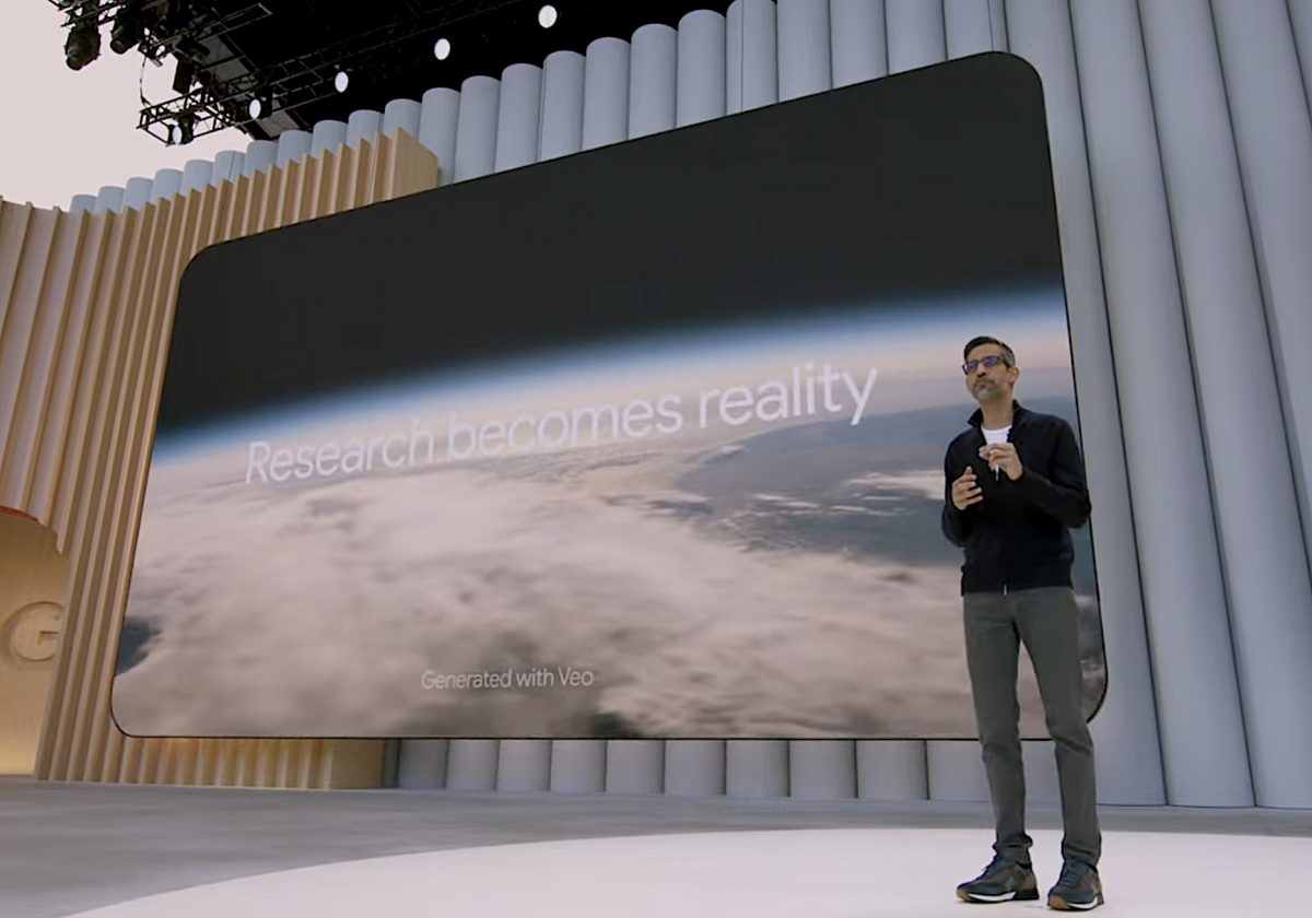Googlen toimitusjohtaja Sundar Pichai avasi Google I/O:n.