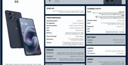 Motorola Moto G86 5G. Kuva: Evan Blass / X.