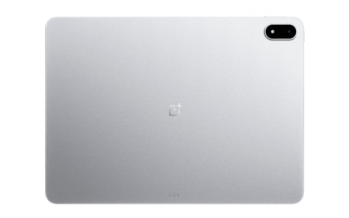 OnePlus Pad 2 Pro takaa hopeana värivaihtoehtona.