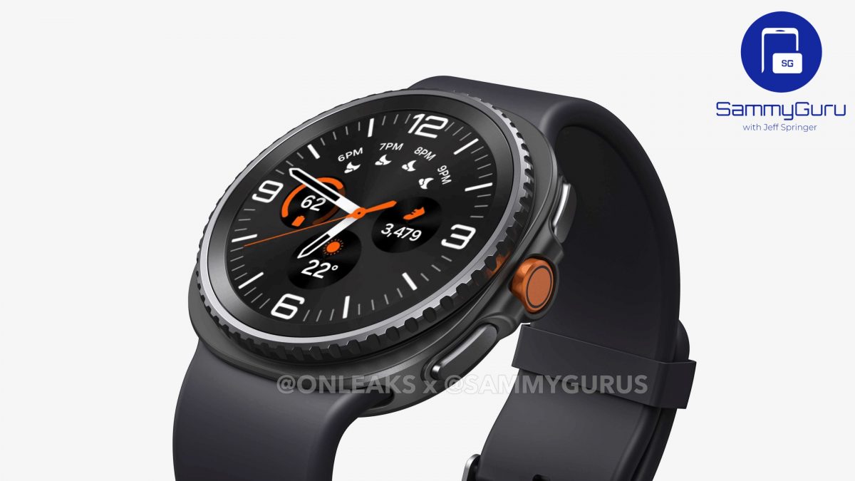 Samsung Galaxy Watch8 Classicin mallinnos. Kuva: OnLeaks / SammyGuru.