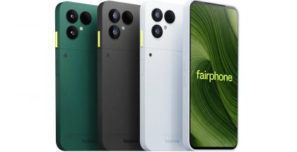 Fairphone (Gen.6) eri väreissä.