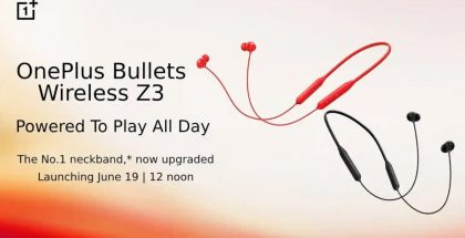 OnePlus Bullets Wireless Z3 esitellään Intiassa 19. kesäkuuta.