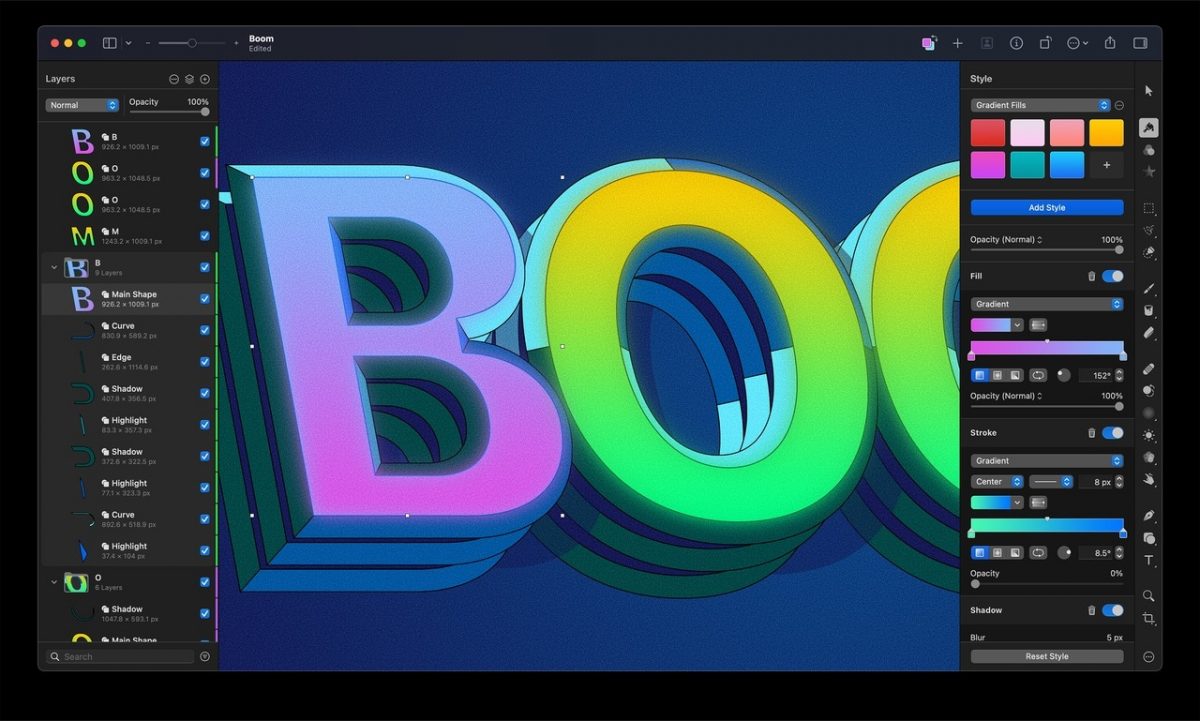 Pixelmator Pro on jo saatavilla Macille.