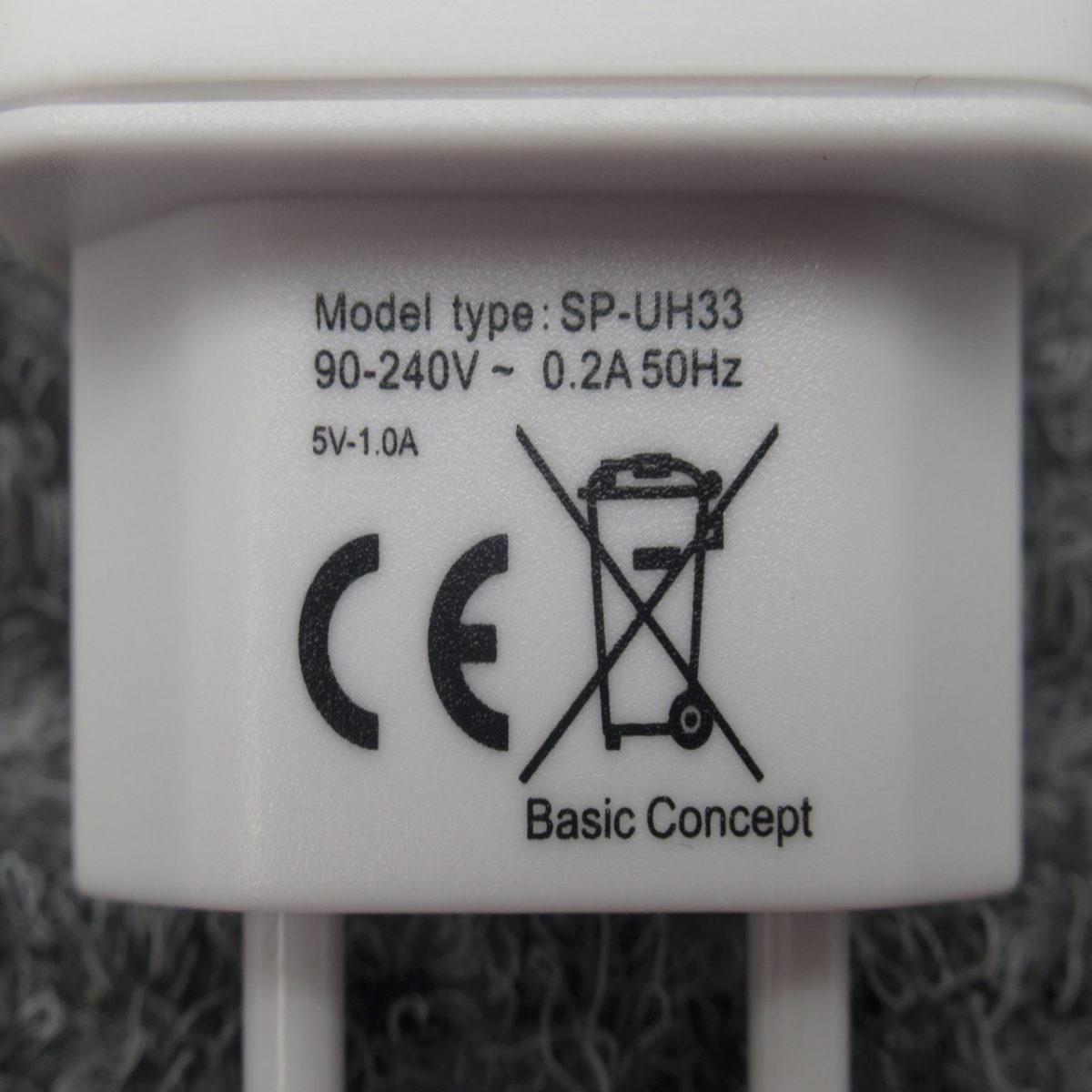 Redcube SP-UH33:n tarkemmat merkinnät. Kuva: Tukes.