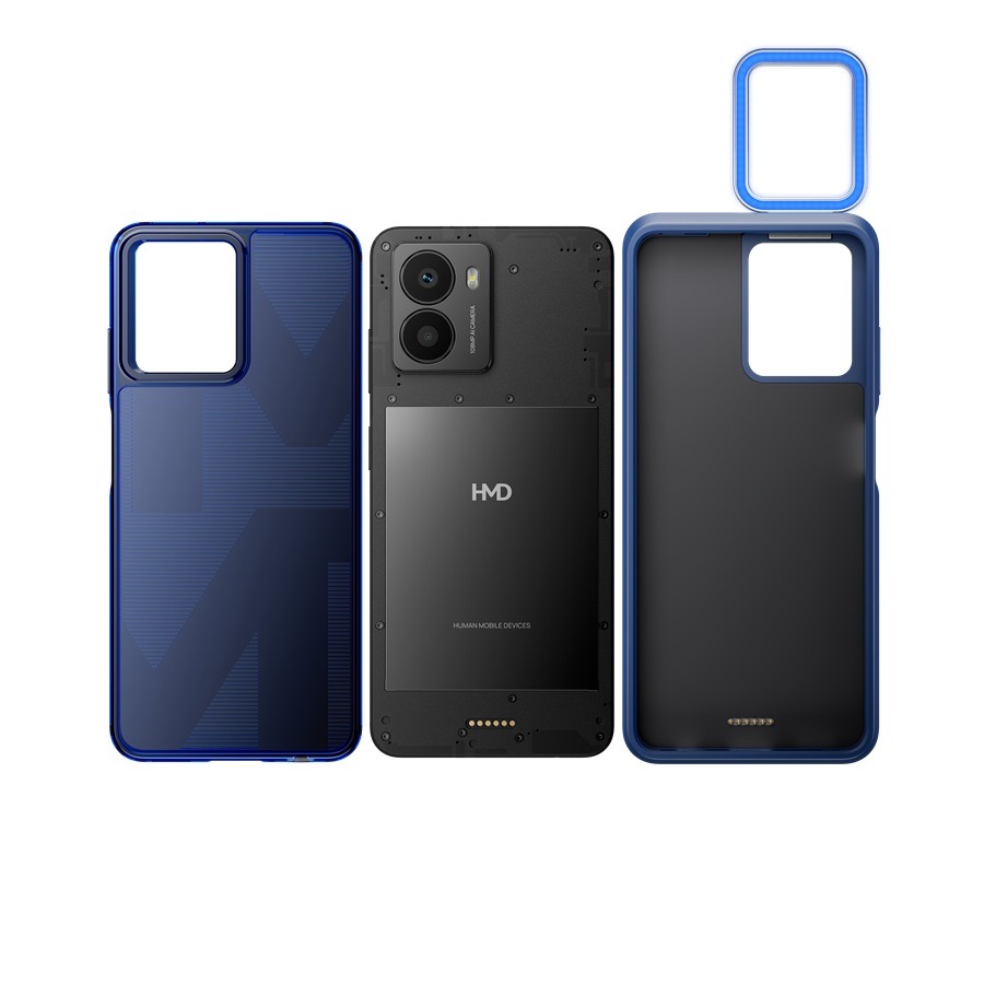 HMD Fusen mukana toimitetaan kaksi takakuorta.