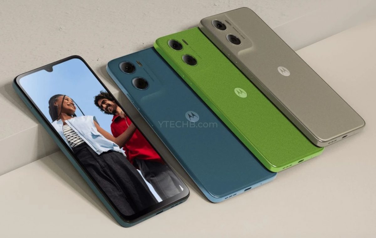 Motorola Moto G06 eri väreissä. Kuva: Ytechb.