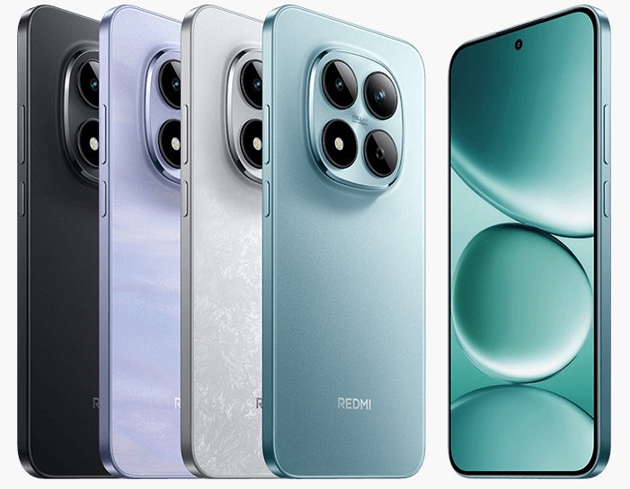 Redmi Note 15 Pro eri väreissä.