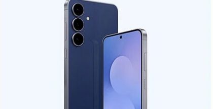 Galaxy S25 FE ei yllätä muotoilullaan. Kuva: MediaMarkt.