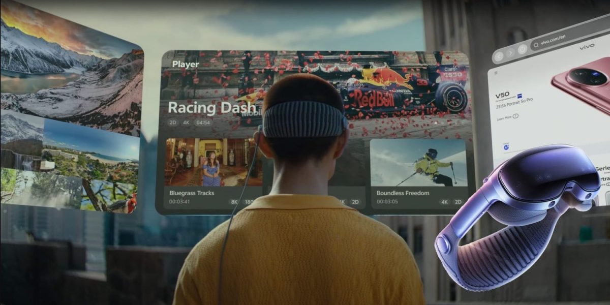 Vivo Visionin OriginOS Vision -käyttöjärjestelmäkin muistuttaa Applen visionOS:ää.