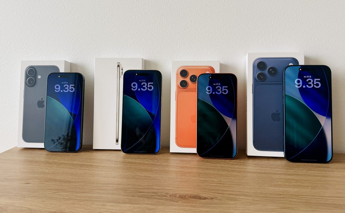 iPhone 17, iPhone Air, iPhone 17 Pro ja iPhone 17 Pro Max.