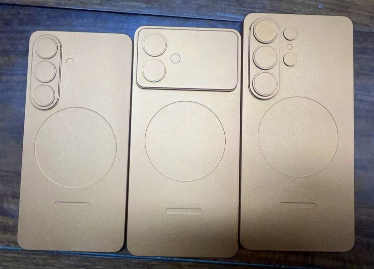 Samsung Galaxy S26 Pron, Galaxy S26 Edgen ja Galaxy S26 Ultran dummy-mallikappaleet. Kuva: Sonny Dickson / X.
