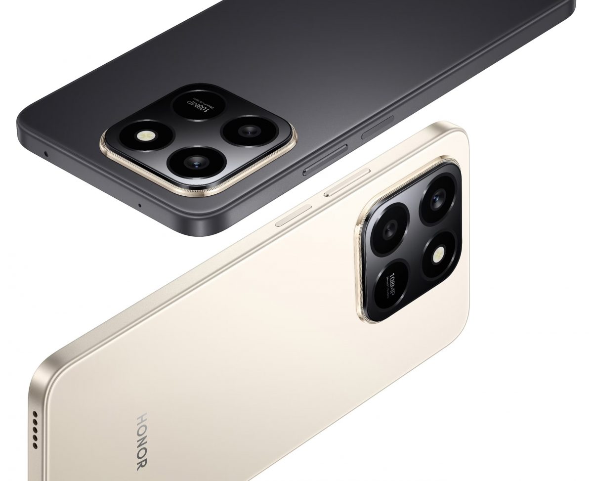 4G-älypuhelin Honor 400 Smart kahtena värivaihtoehtona.