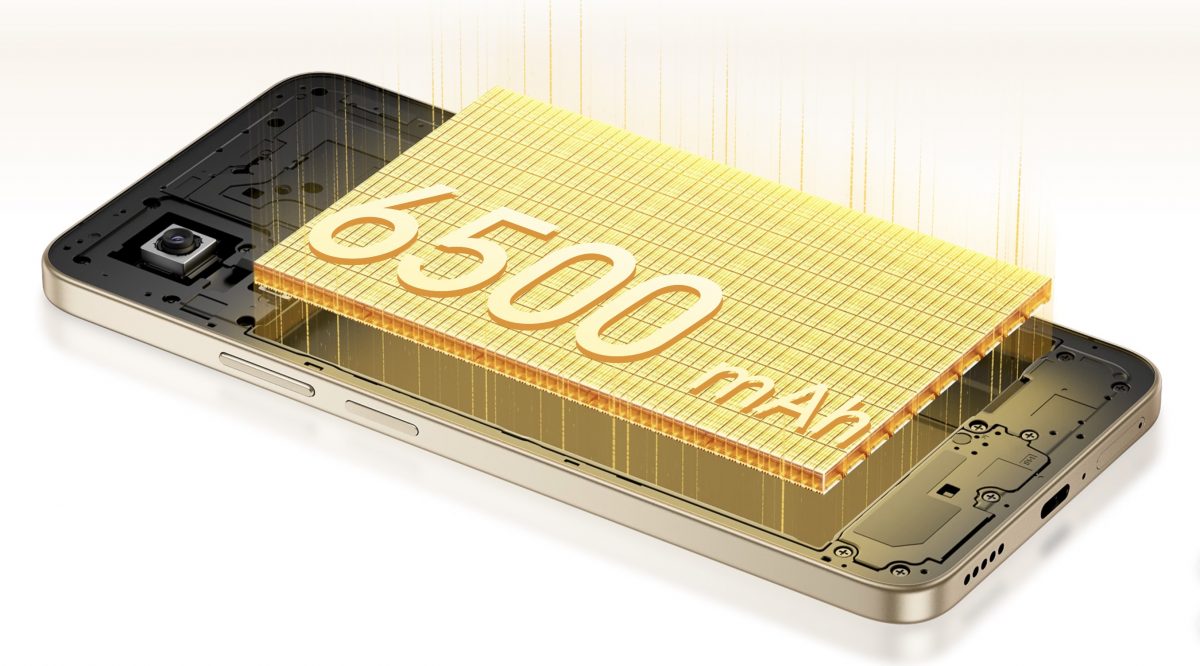 Honor 400 Smart 5G:ssä on pitkään kestävä jättiakku.