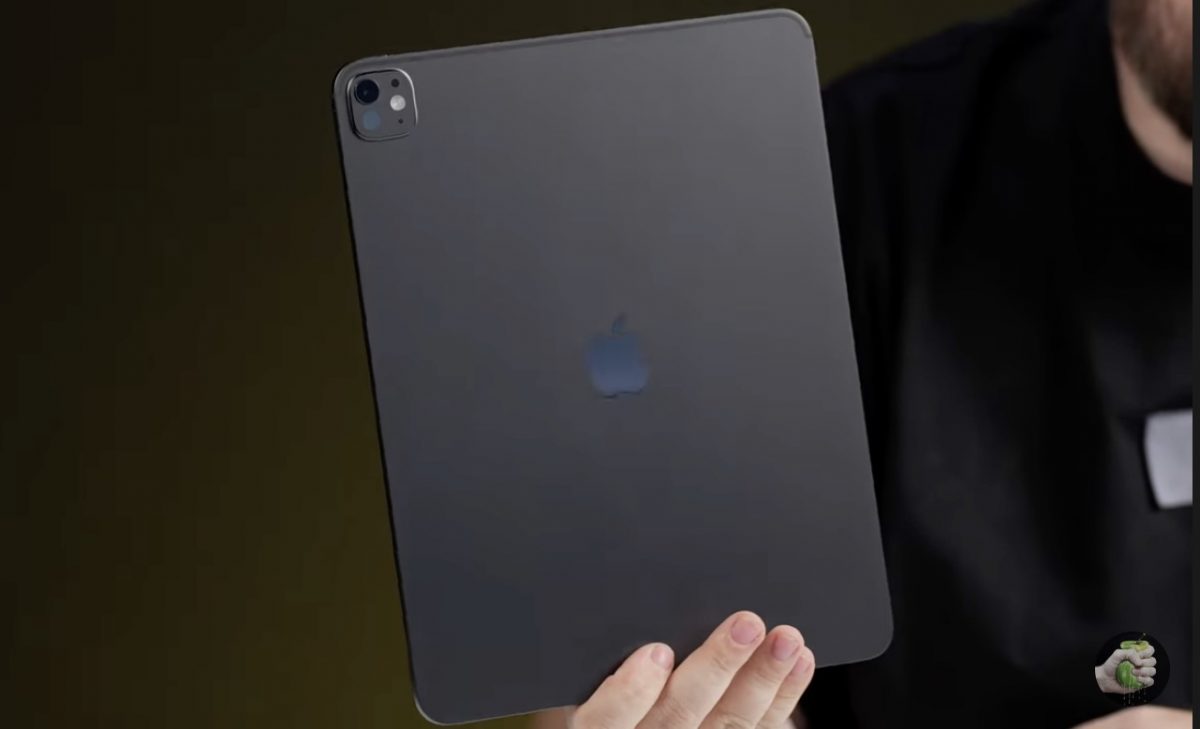 M5:llä varustettu iPad Pro on säilyttämässä tutun designin. Kuvankaappaus videolta.