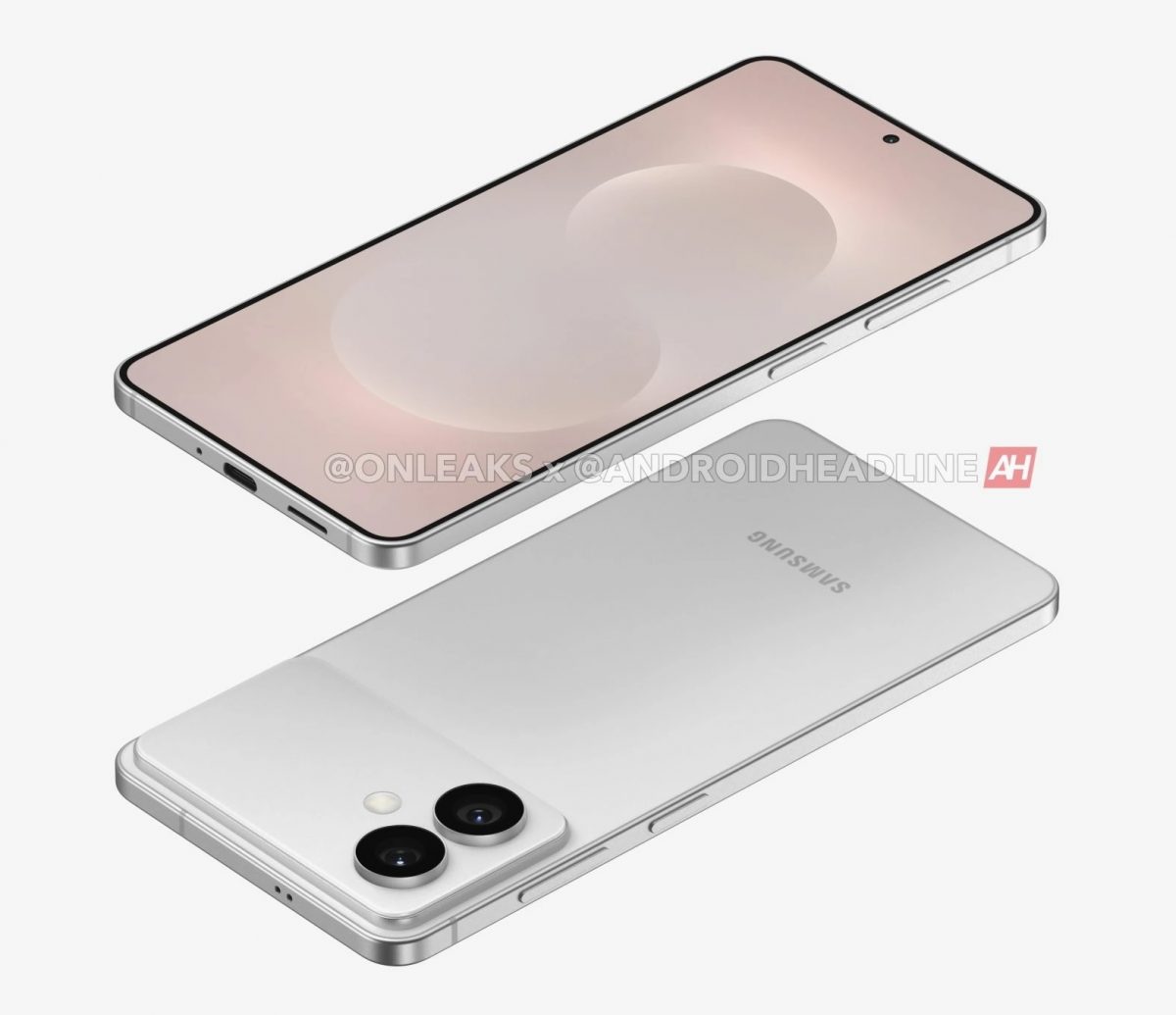 Samsung Galaxy S26 Edgen mallinnos. Kuva: OnLeaks / Android Headlines.