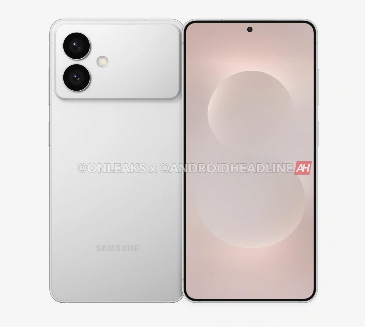 Samsung Galaxy S26 Edgen mallinnos. Kuva: OnLeaks / Android Headlines.