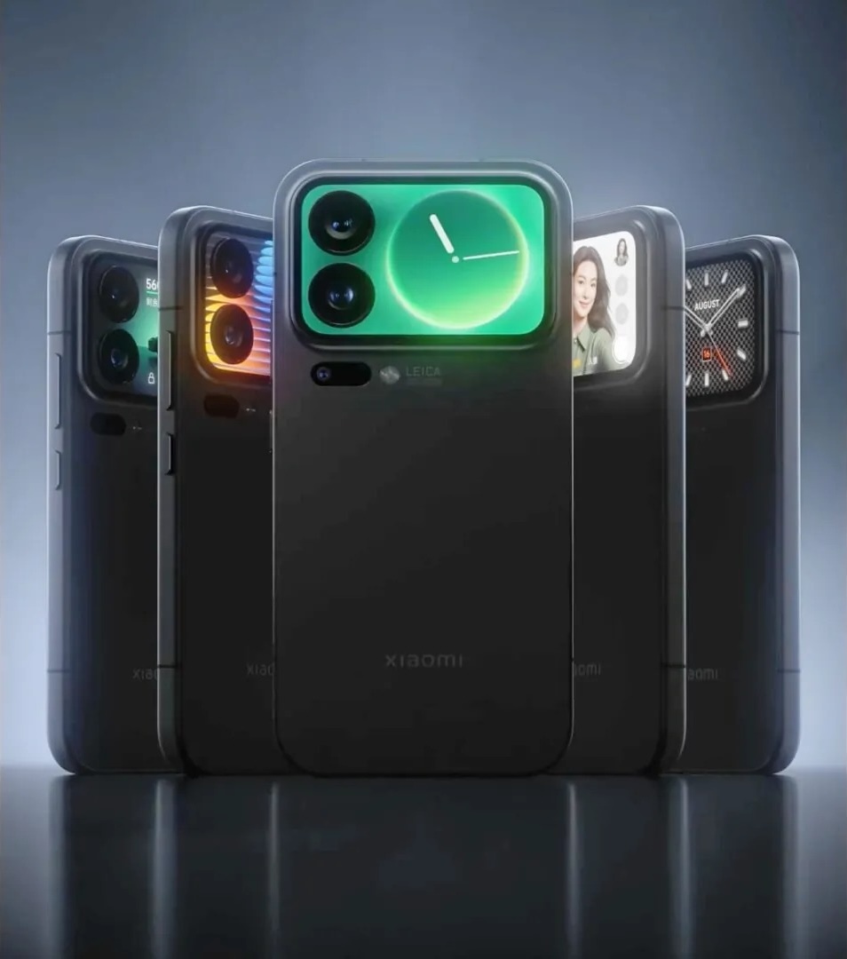 Xiaomi 17 Pro -puhelimissa on Magic Back Screen -näyttö takana.