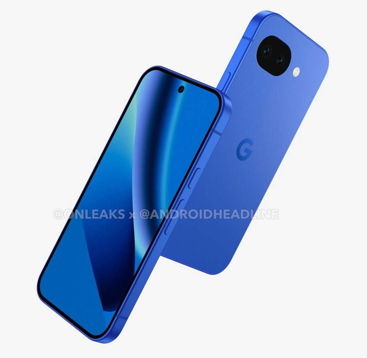 Google Pixel 10a:n mallinnos. Kuva: OnLeaks / Android Headlines.