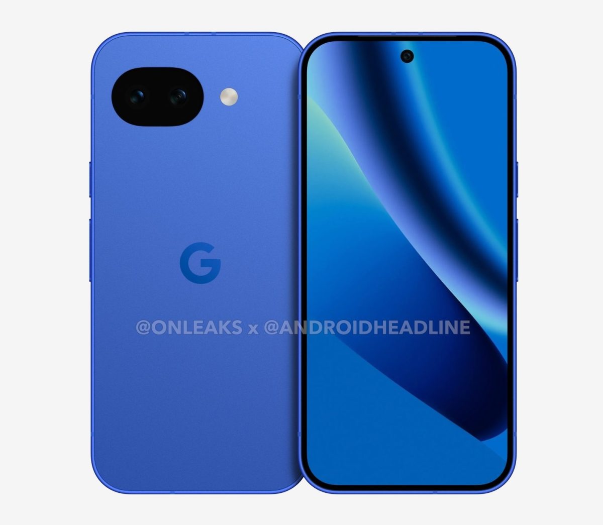 Google Pixel 10a:n mallinnos. Kuva: OnLeaks / Android Headlines.
